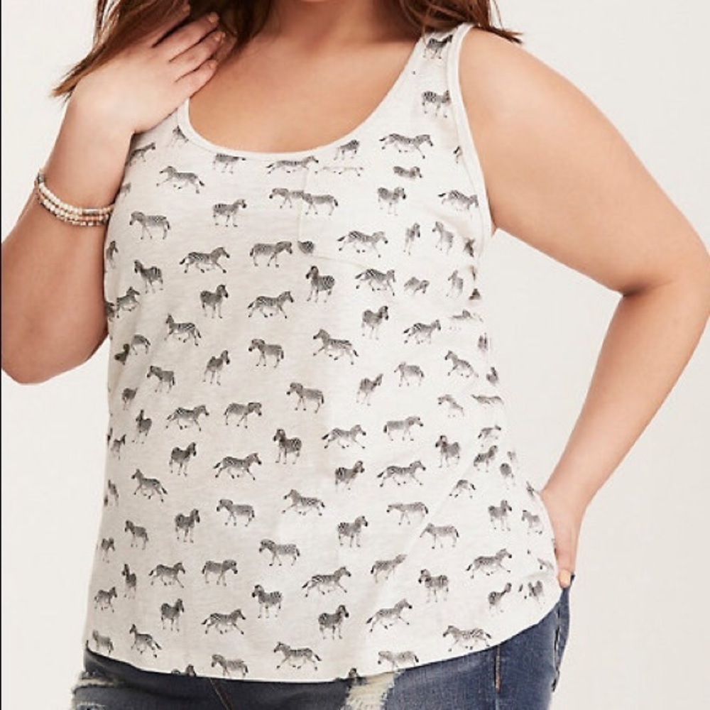 Torrid Zebra Tank size 0